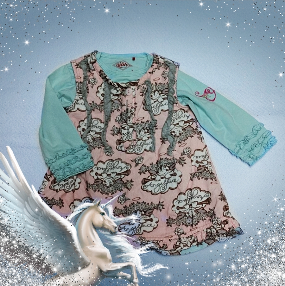 👼Oilily Angelface dress and shirt set